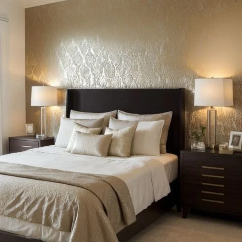 Metallic texture wall paint